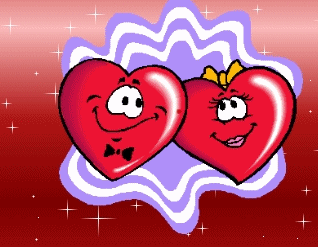 Gif animé coeurs amoureux